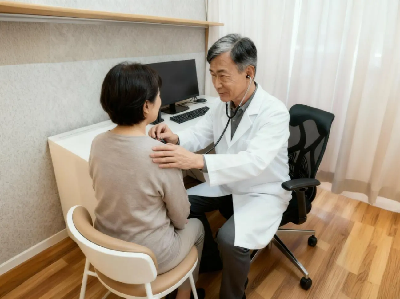一般内科の診療風景